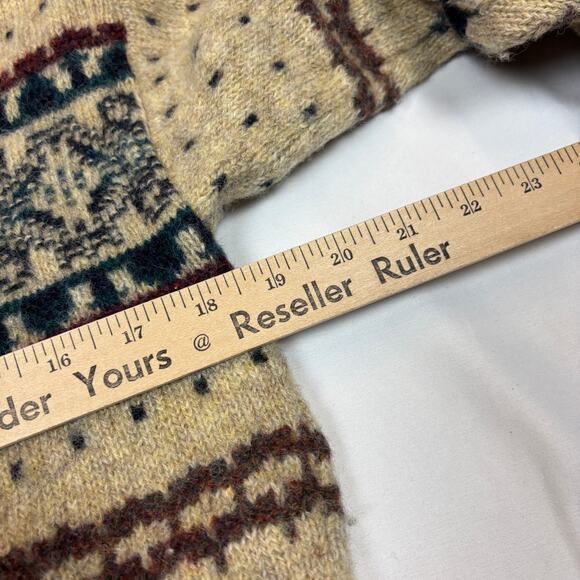 Vintage Pendleton Lobo Wool Fair Isle Sweater Women's Medium Cottage - Picture 5 of 10